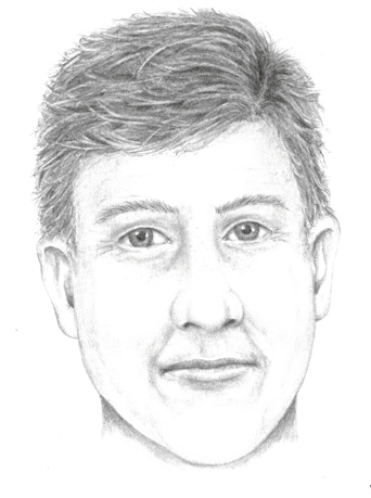 Michael Wayne Dunahee aged to 34 years - sketch courtesy of Victoria Police