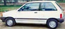 The Ford Festiva the two were travelilng in