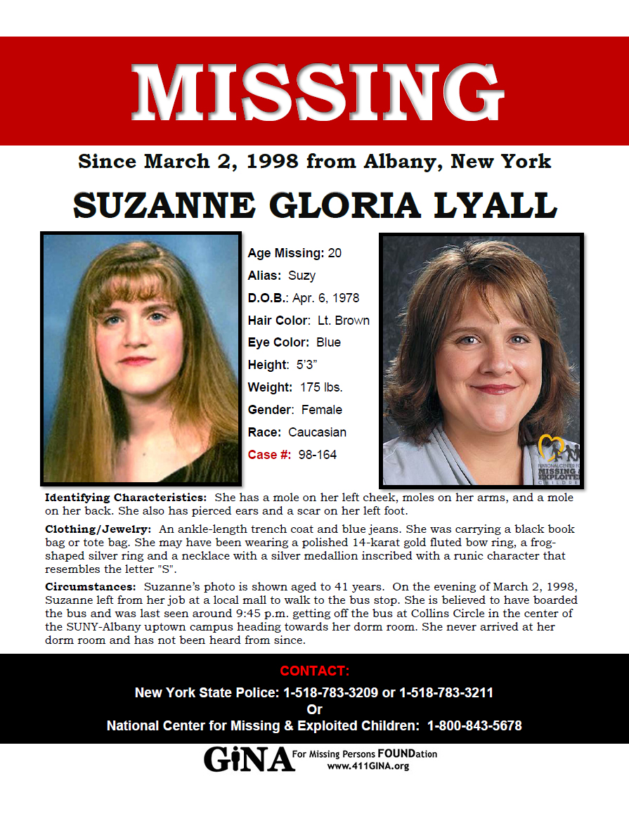 Missing: Suzanne Gloria Lyall